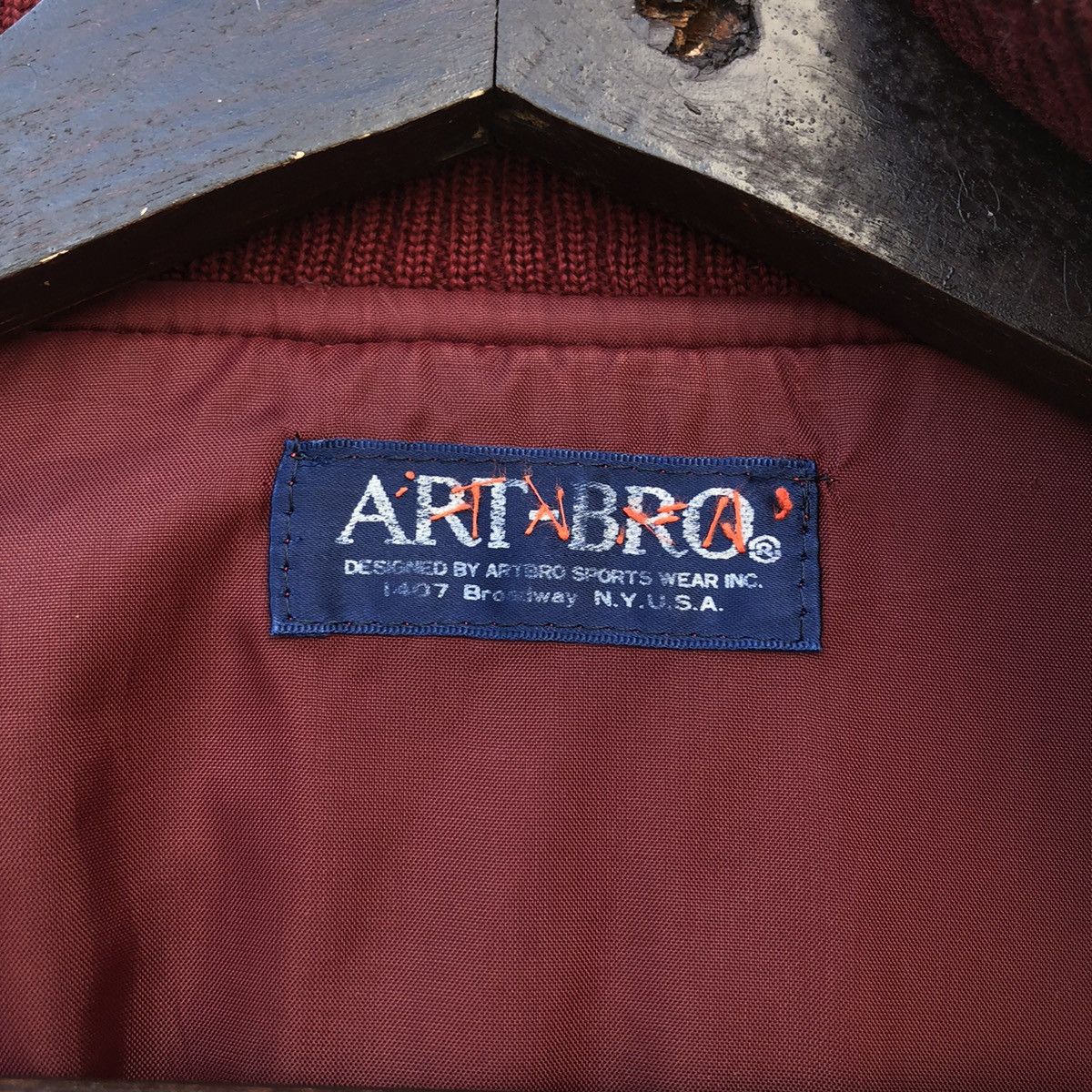 Japanese Brand VINTAGE VARSITY JACKET ART BRO NY USA Size US S / EU 44-46 / 1 - 10 Thumbnail