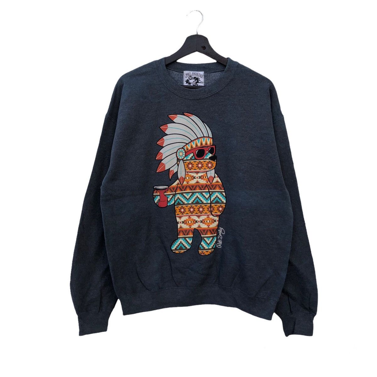 Japanese Brand VINTAGE RIOT SOCIETY SKATE BOARD DESIGN BIG LOGO SWEATSHIRT Size US M / EU 48-50 / 2 - 1 Thumbnail