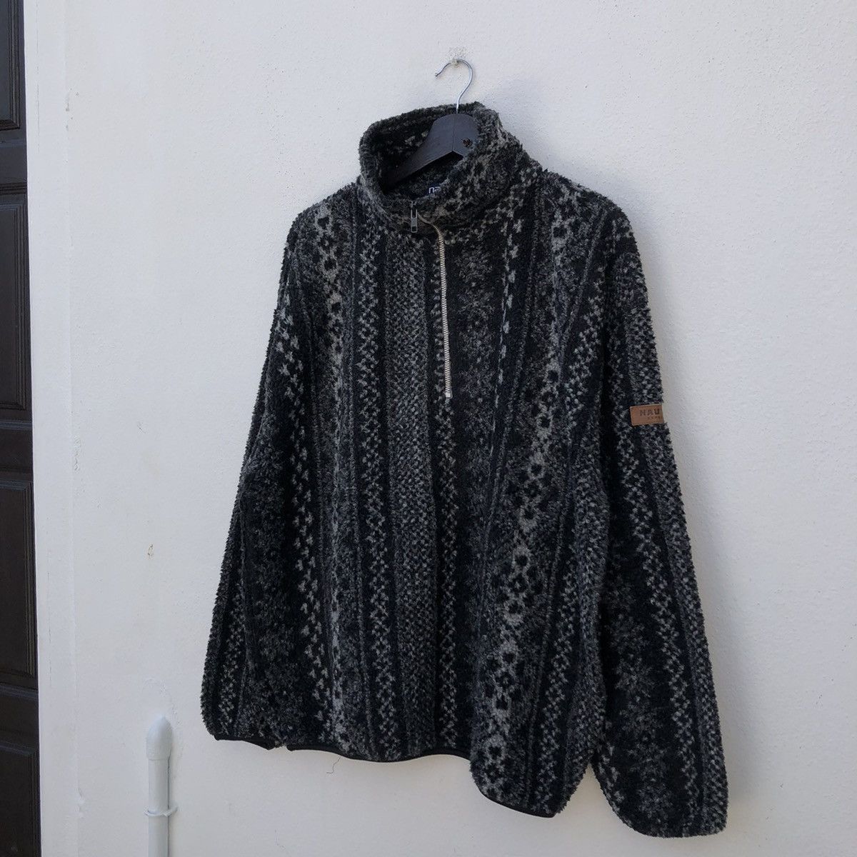 Japanese Brand VINTAGE NAUTICA MOHAIR FLEECE JACKET RARE DESIGN Size US L / EU 52-54 / 3 - 2 Thumbnail
