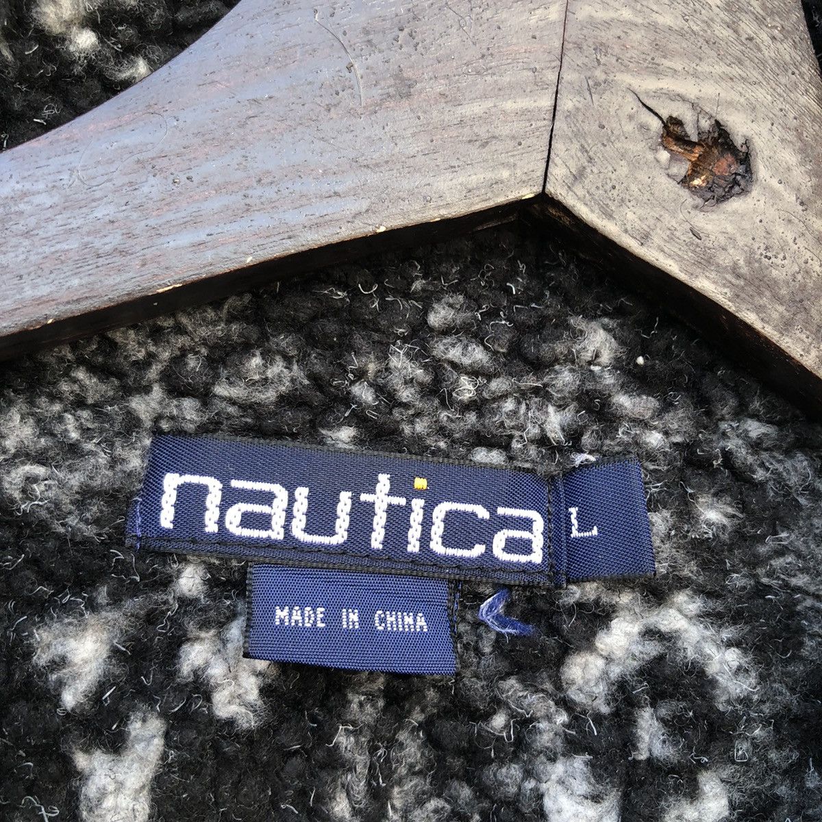 Japanese Brand VINTAGE NAUTICA MOHAIR FLEECE JACKET RARE DESIGN Size US L / EU 52-54 / 3 - 10 Thumbnail