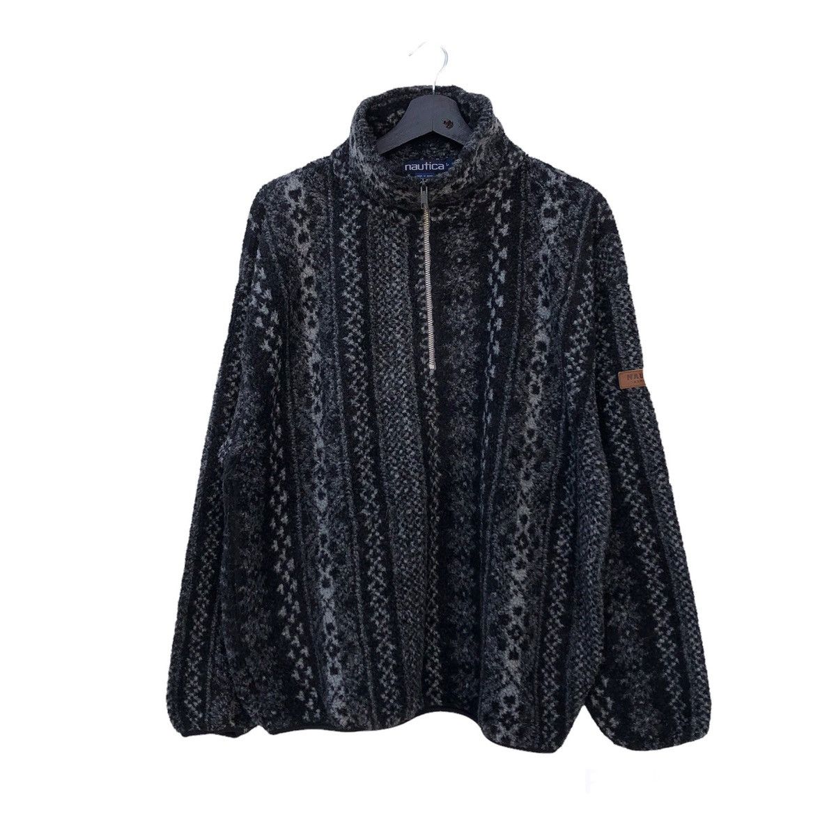 Japanese Brand VINTAGE NAUTICA MOHAIR FLEECE JACKET RARE DESIGN Size US L / EU 52-54 / 3 - 1 Thumbnail