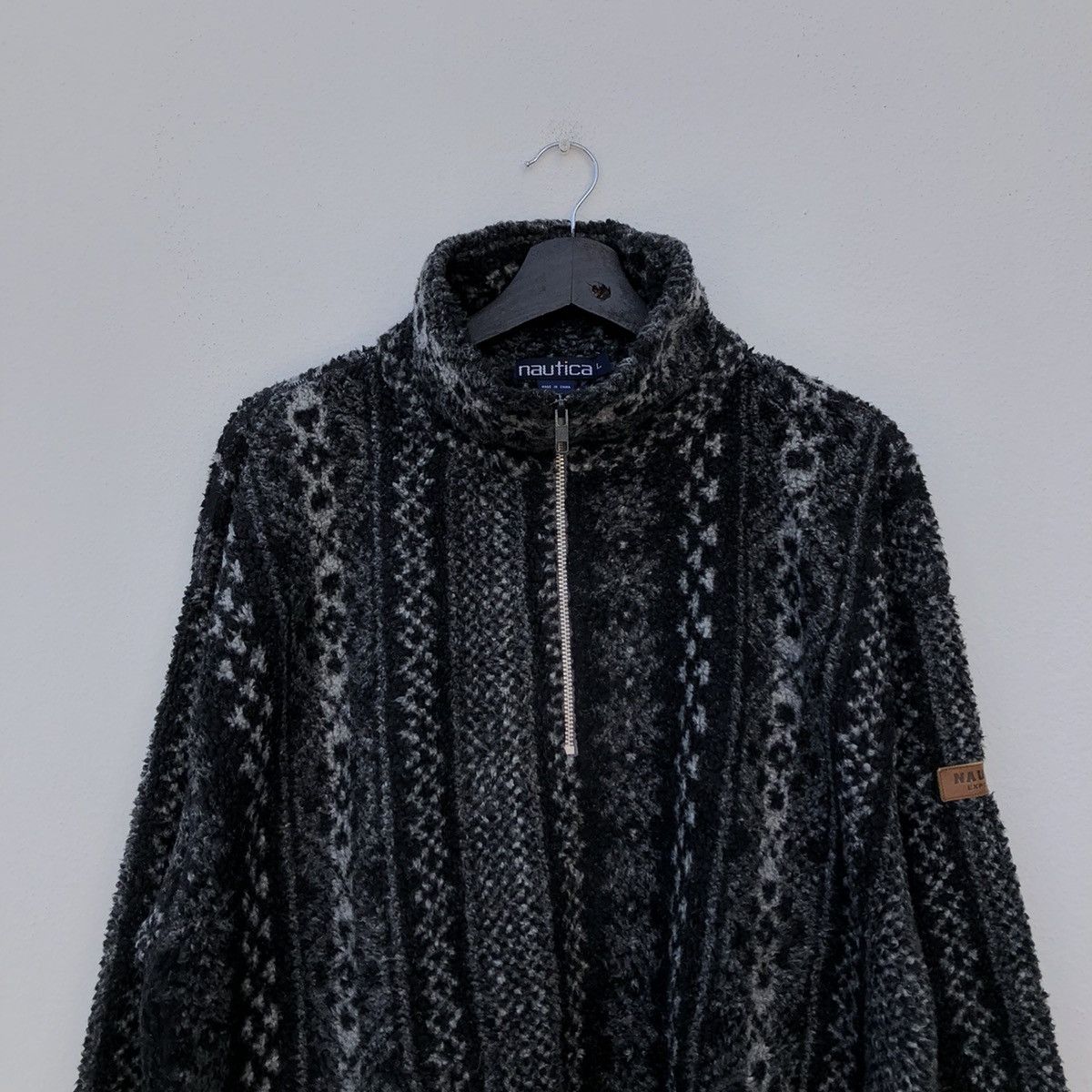 Japanese Brand VINTAGE NAUTICA MOHAIR FLEECE JACKET RARE DESIGN Size US L / EU 52-54 / 3 - 3 Thumbnail
