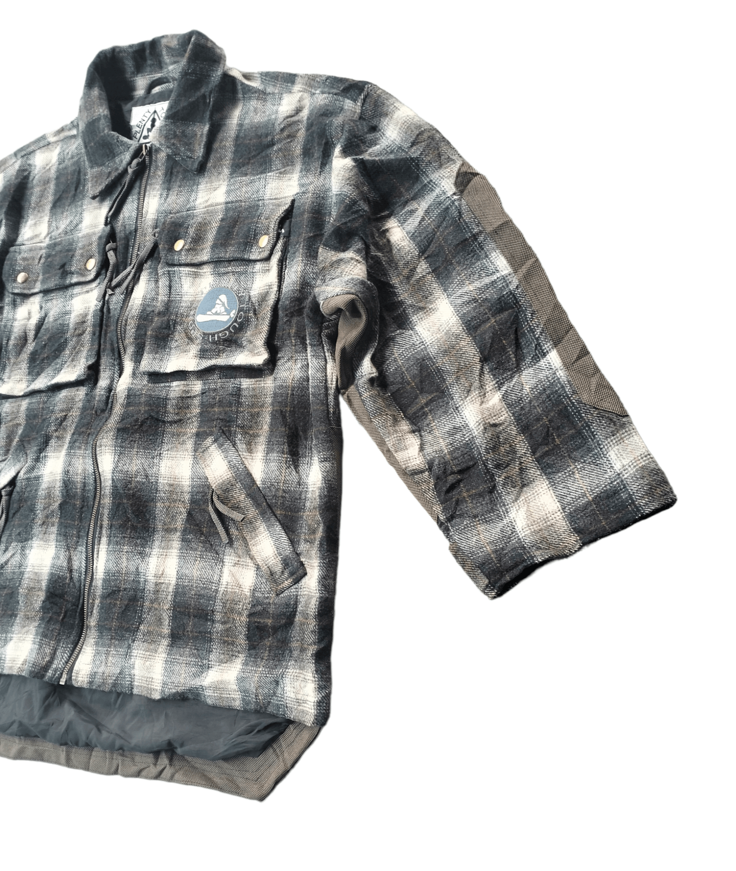 Japanese Brand Archive💥Vintage Plenty Tough Sports Shadow Plaid Jacket Size US L / EU 52-54 / 3 - 7 Thumbnail