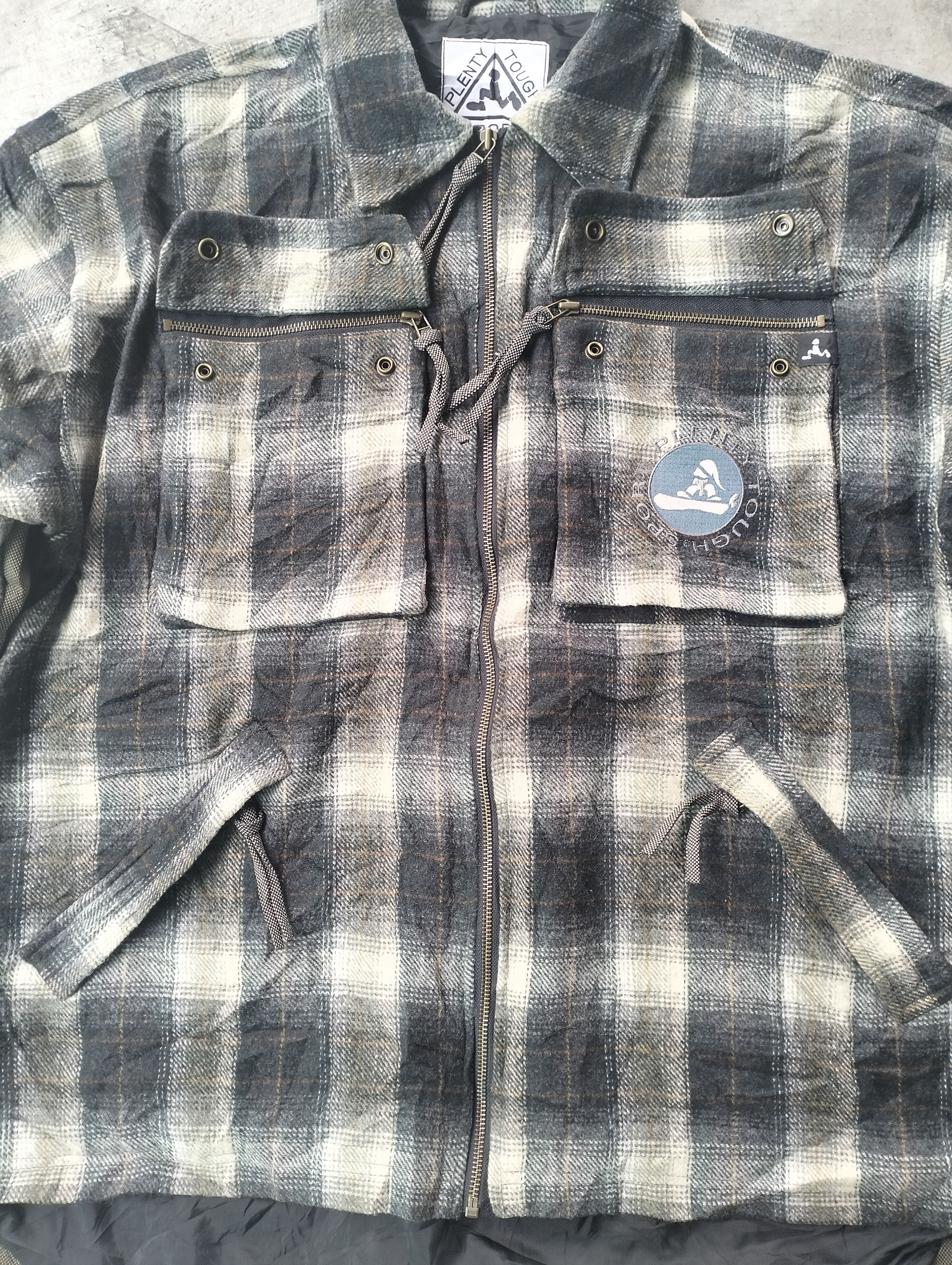 Japanese Brand Archive💥Vintage Plenty Tough Sports Shadow Plaid Jacket Size US L / EU 52-54 / 3 - 13 Thumbnail