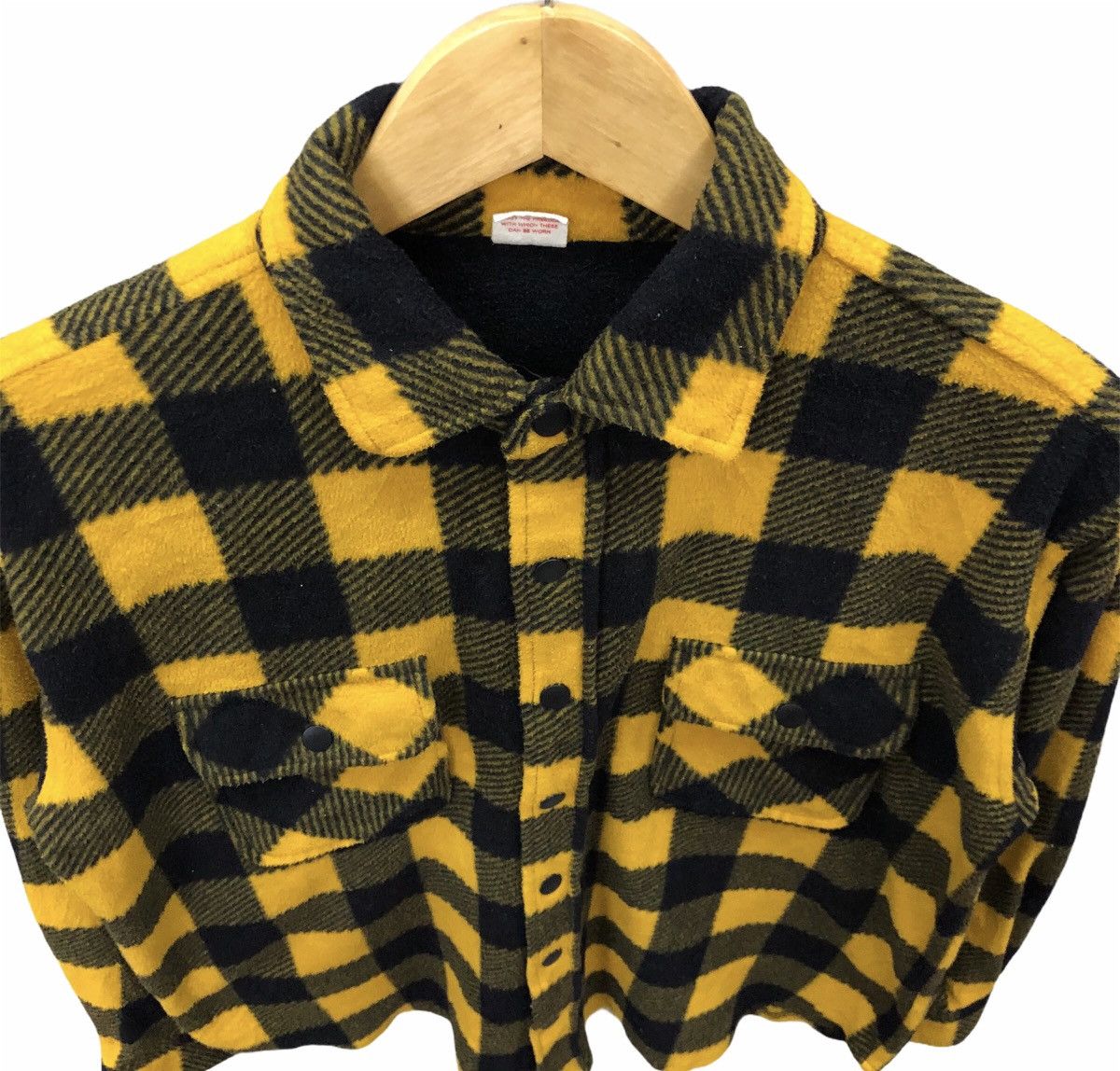 Japanese Brand Rag Factory Checked Fleece Flannel Button Up Shirt Size US M / EU 48-50 / 2 - 2 Thumbnail