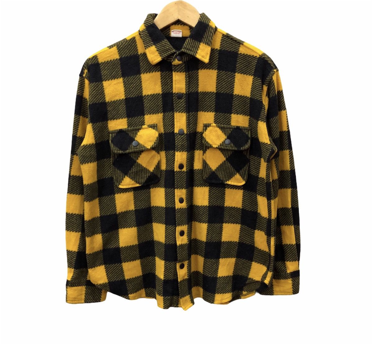 Japanese Brand Rag Factory Checked Fleece Flannel Button Up Shirt Size US M / EU 48-50 / 2 - 1 Thumbnail