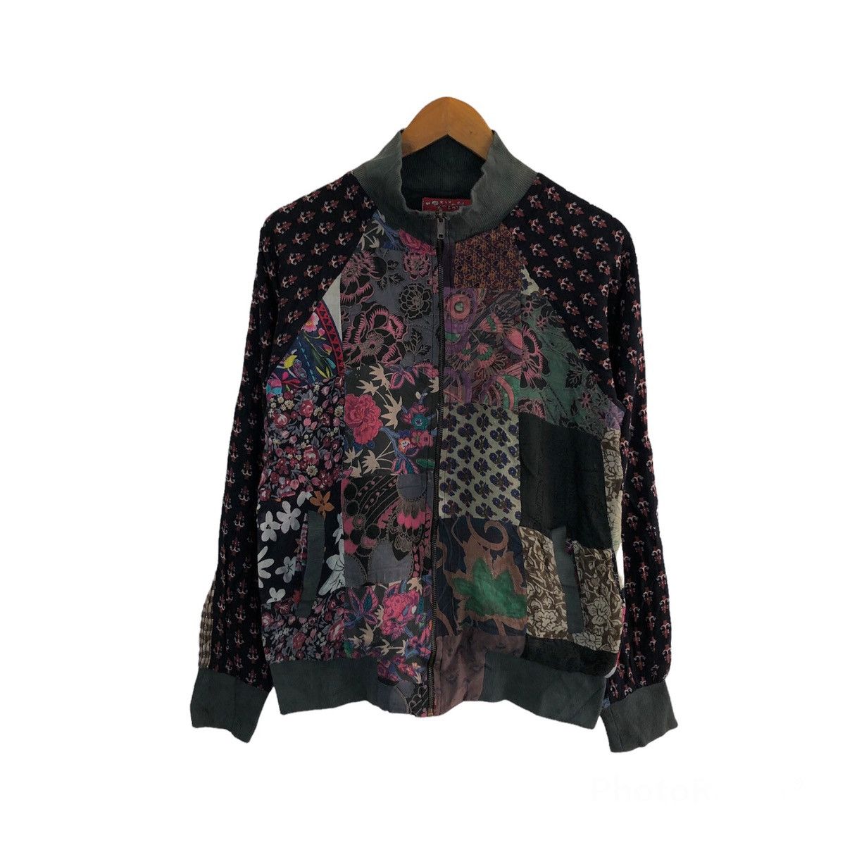 Japanese Brand VINTAGE WORLD BAZAAR LIGHT JACKET MIX COLOUR RARE Size US M / EU 48-50 / 2 - 1 Thumbnail