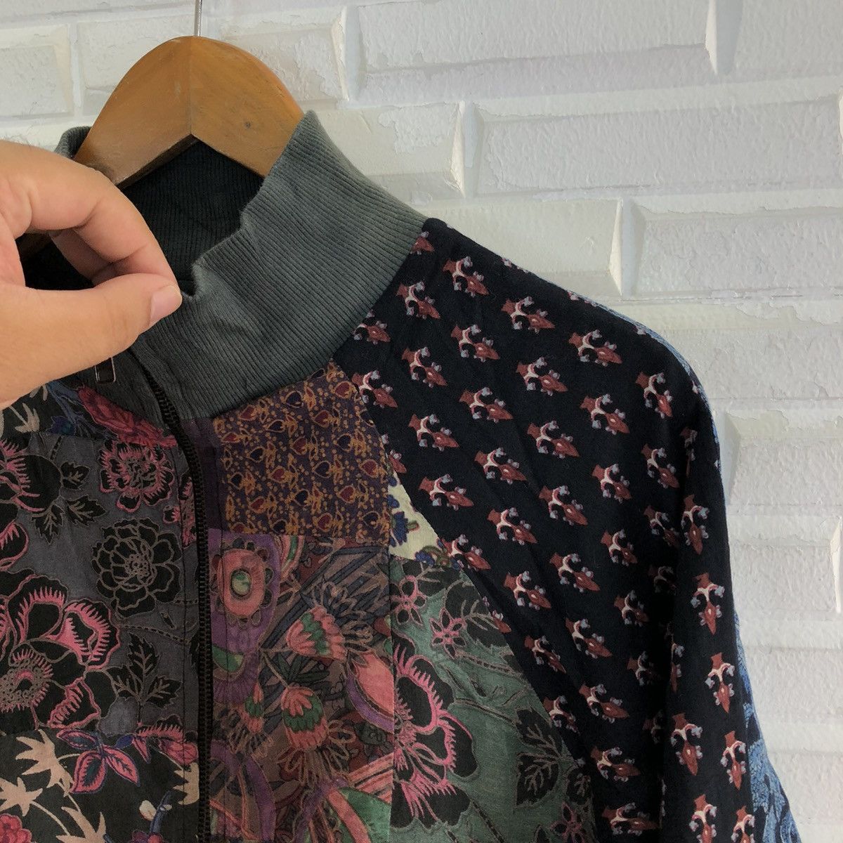 Japanese Brand VINTAGE WORLD BAZAAR LIGHT JACKET MIX COLOUR RARE Size US M / EU 48-50 / 2 - 7 Thumbnail