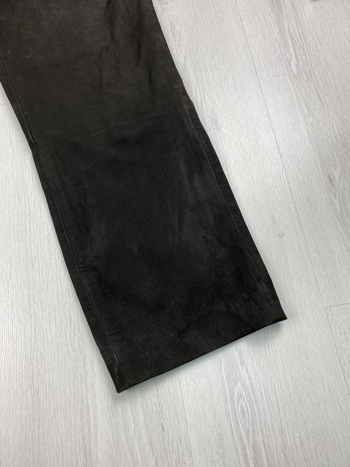 Genuine Leather Vintage Leather Pants Y2K Motorcycle Trousers Marlboro Size US 38 / EU 54 - 2 Thumbnail
