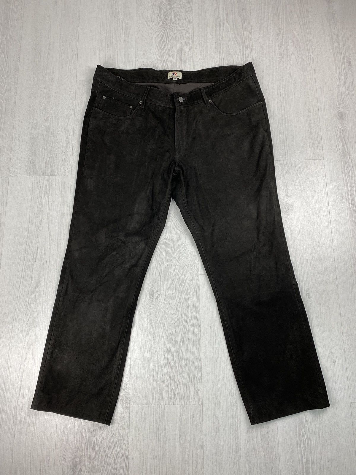 Genuine Leather Vintage Leather Pants Y2K Motorcycle Trousers Marlboro Size US 38 / EU 54 - 1 Thumbnail