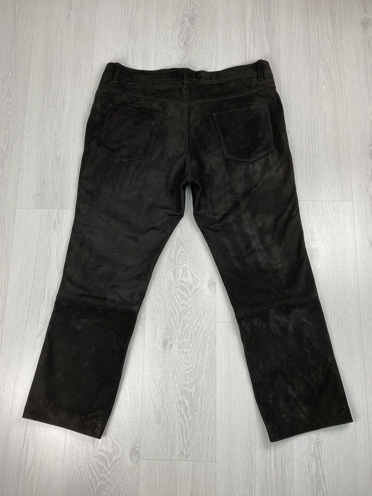 Genuine Leather Vintage Leather Pants Y2K Motorcycle Trousers Marlboro Size US 38 / EU 54 - 5 Thumbnail