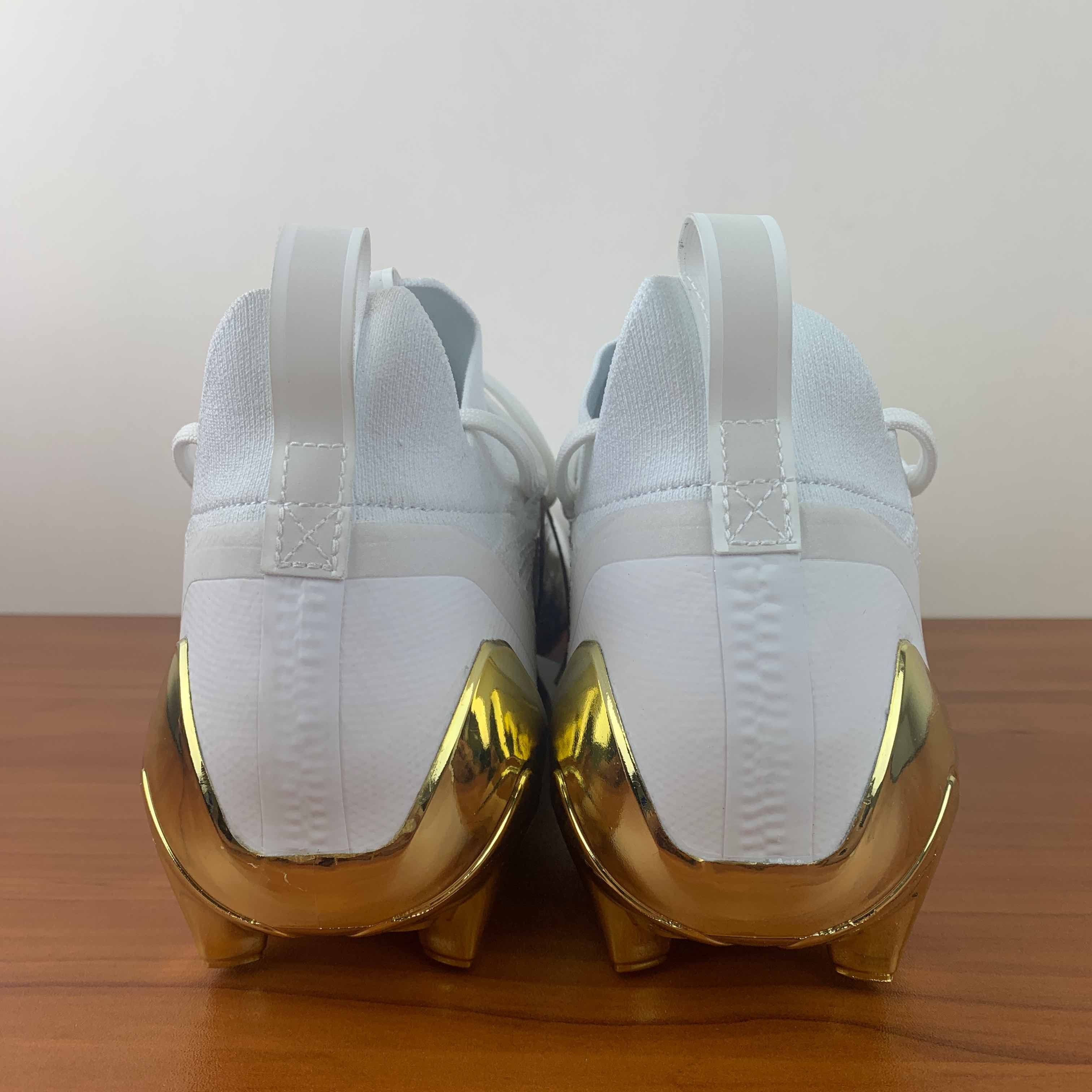 Adidas Adizero Cleats Primeknit White Gold Metallic Size US 12 / EU 45 - 5 Thumbnail