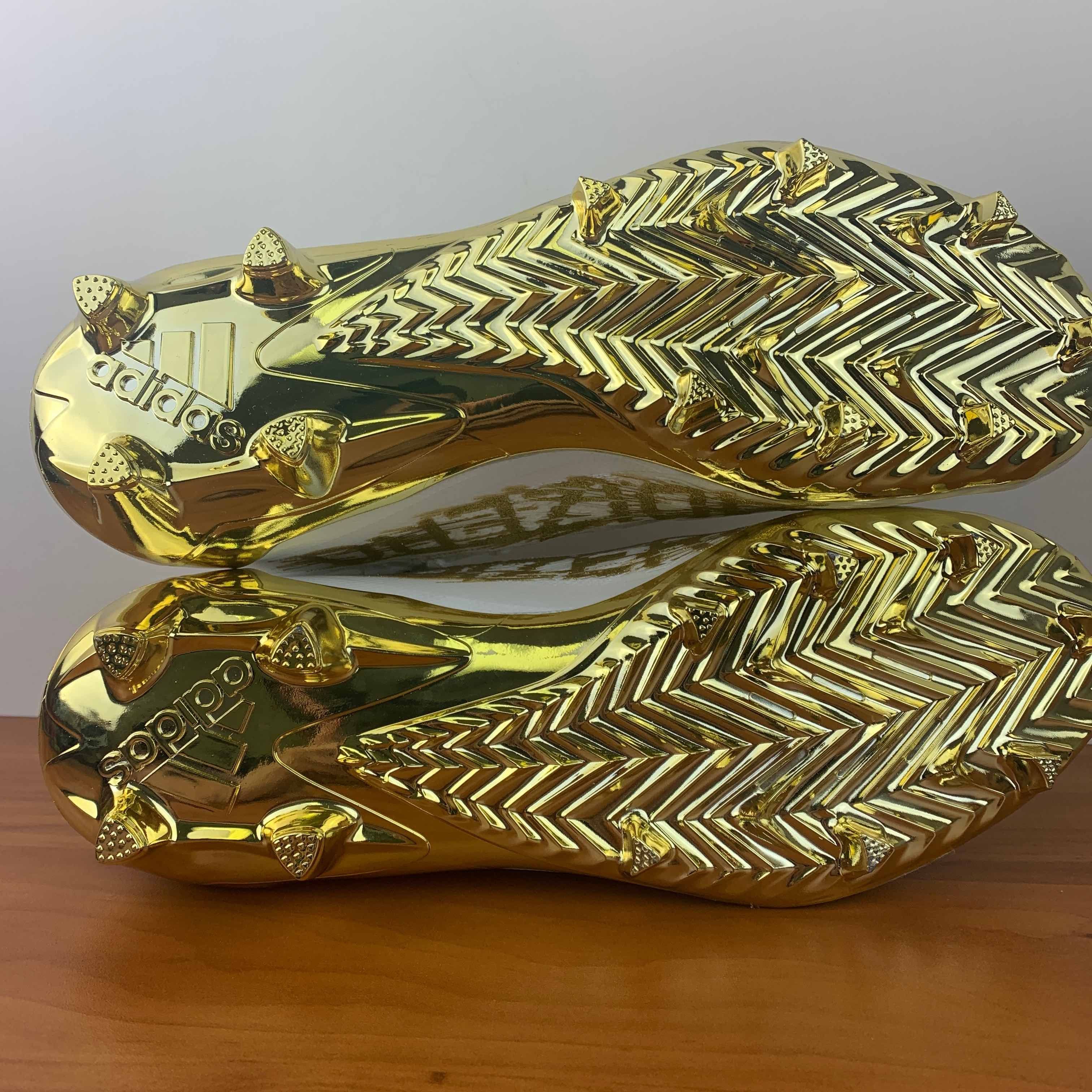 Adidas Adizero Cleats Primeknit White Gold Metallic Size US 12 / EU 45 - 3 Thumbnail