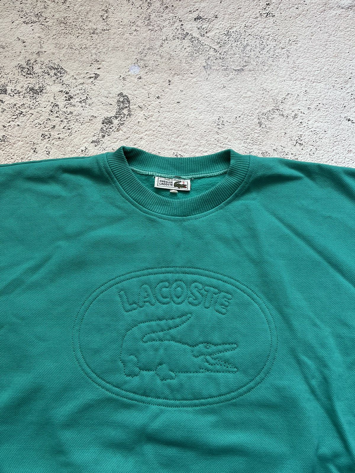 Lacoste × Vintage Lacoste 🐊 Chemise Big Crocodile Logo Vintage Sweatshirt 90’s Size US M / EU 48-50 / 2 - 6 Thumbnail