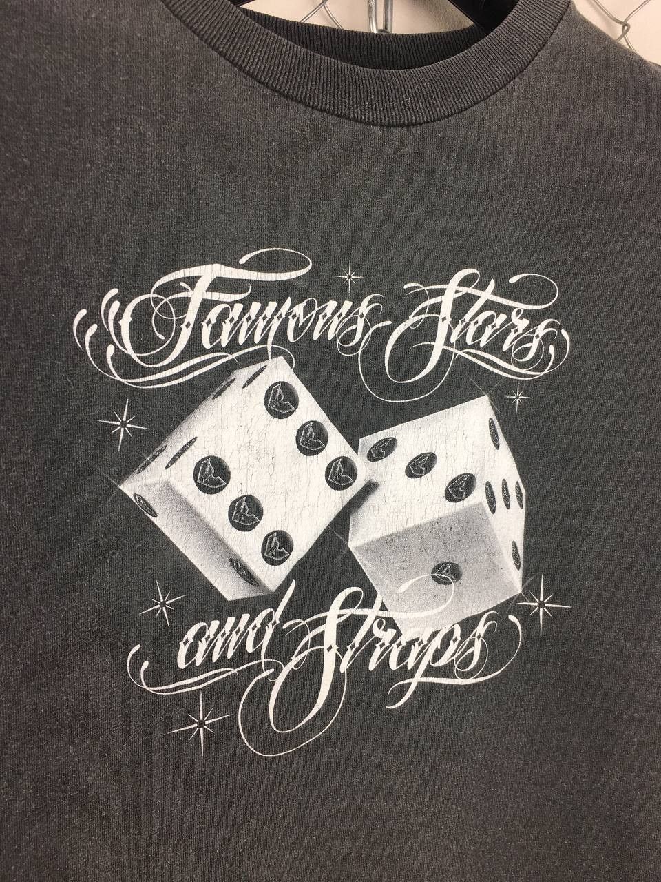 Other Famous Stars And Straps DICE Vintage T-Shirt Size US L / EU 52-54 / 3 - 3 Thumbnail