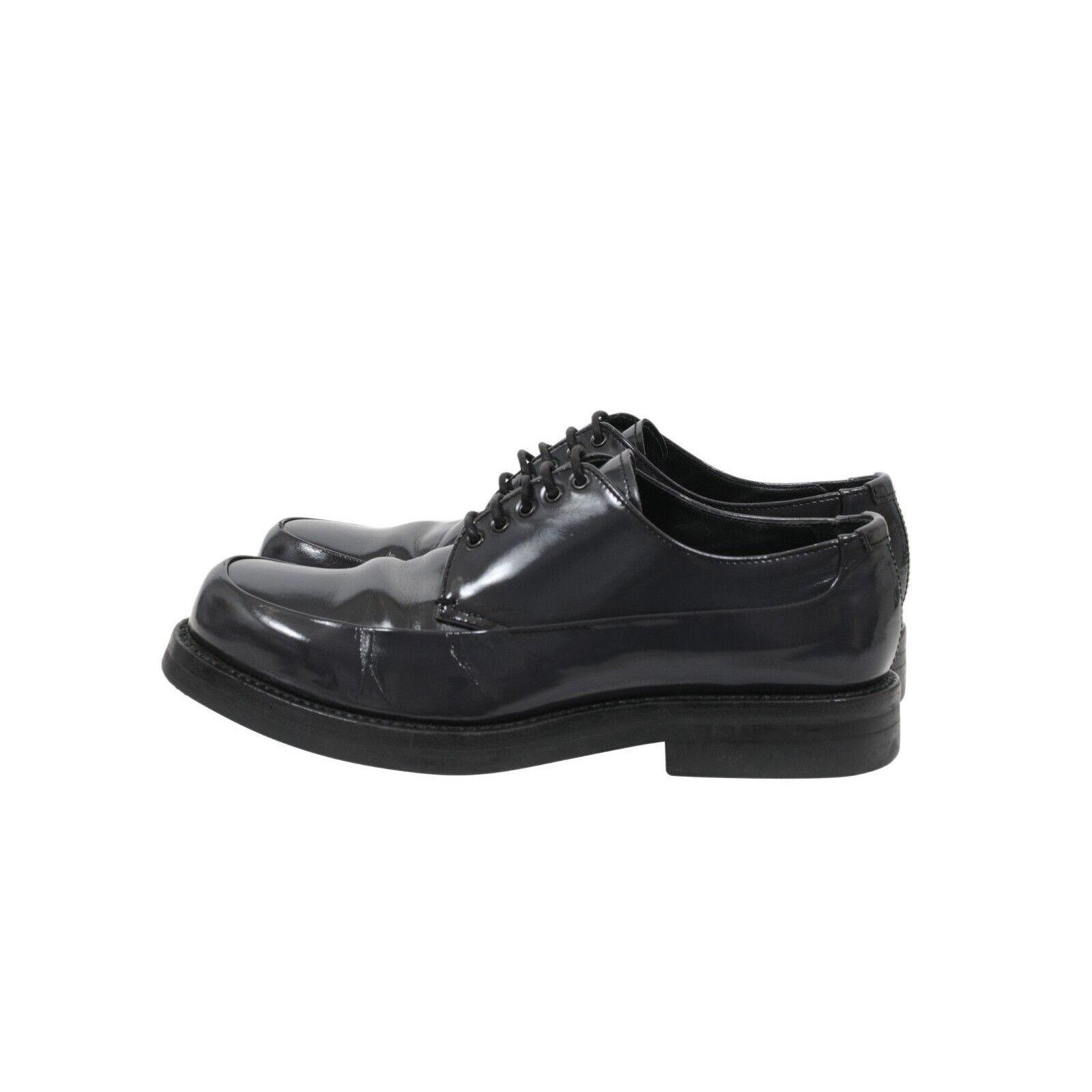 Prada Y2k Grey Smooth Leather Vintage Chunky Derby - 01601 Size US 8 / EU 41 - 6 Thumbnail