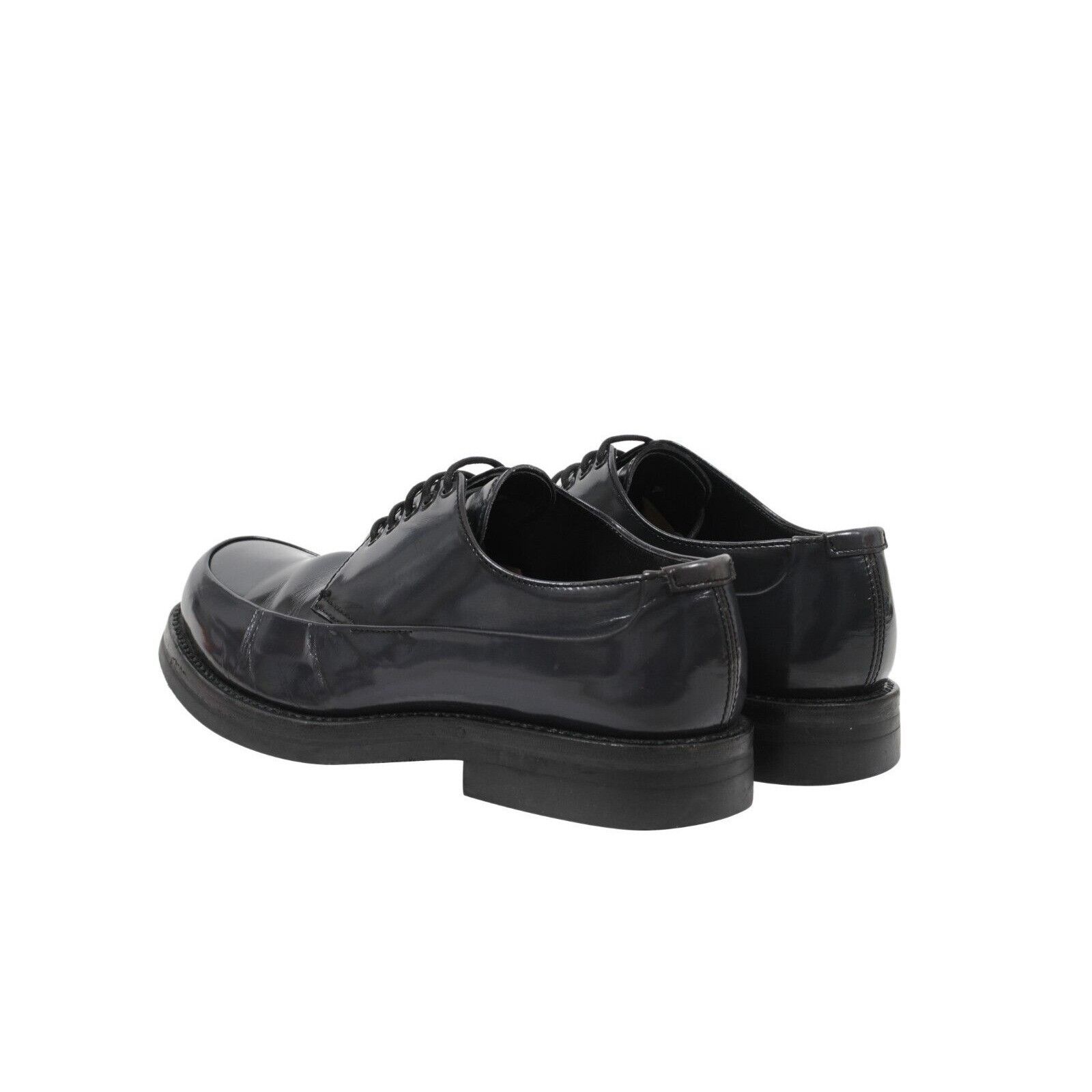 Prada Y2k Grey Smooth Leather Vintage Chunky Derby - 01601 Size US 8 / EU 41 - 5 Thumbnail