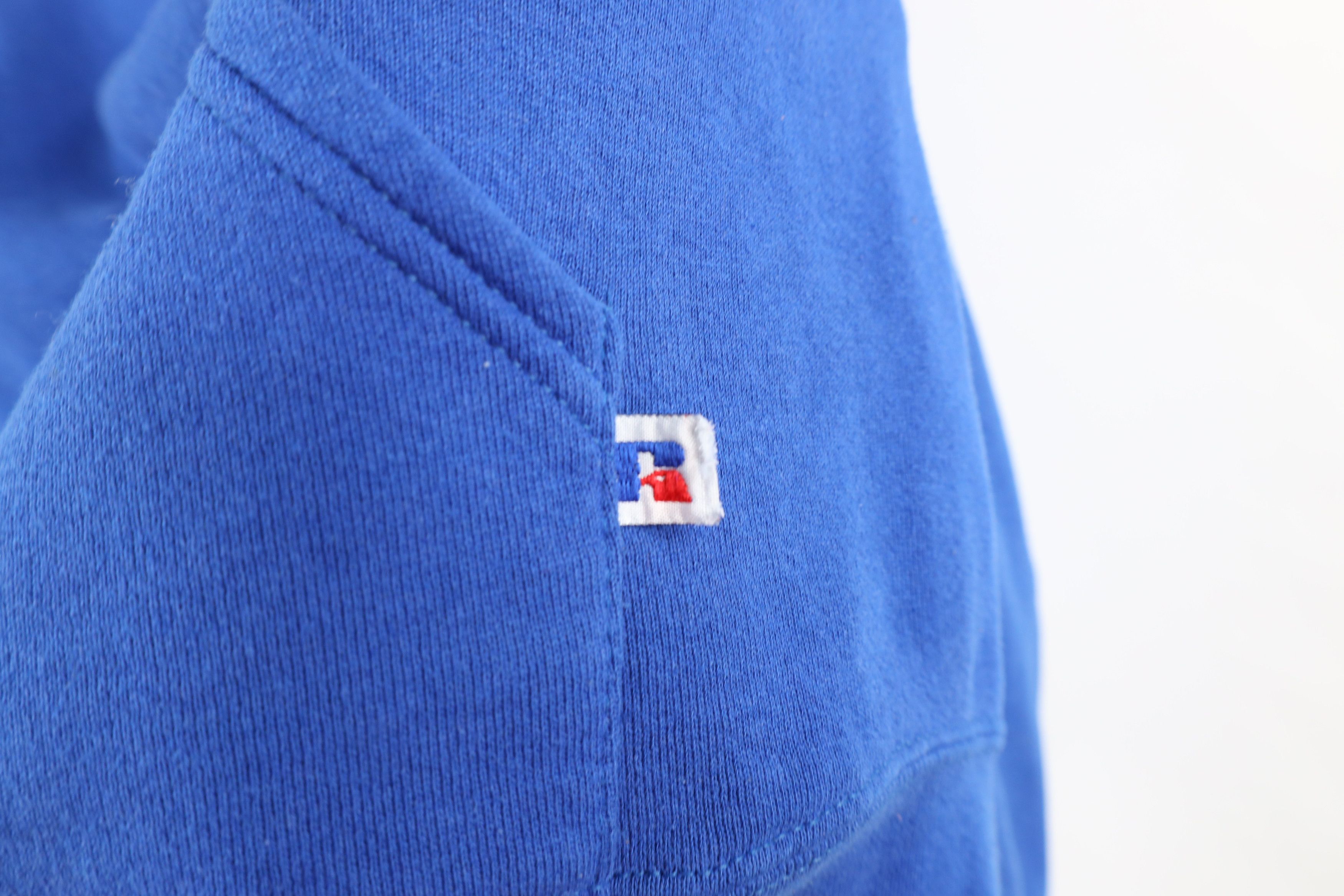 Russell Athletic × Vintage Vintage 80s Russell Athletic Vikings Hoodie Royal Blue USA Size US S / EU 44-46 / 1 - 8 Thumbnail