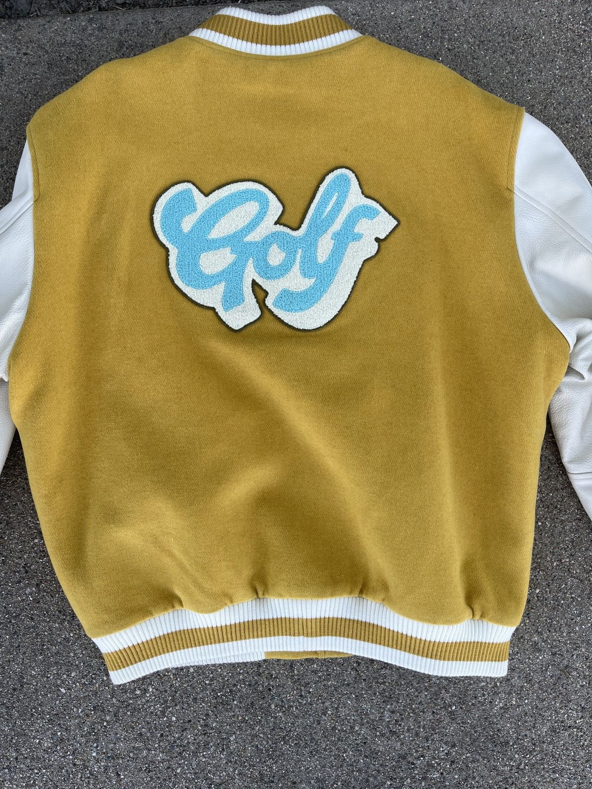 Golf Wang DIRT LETTERMAN JACKET by GOLF WANG | Grailed