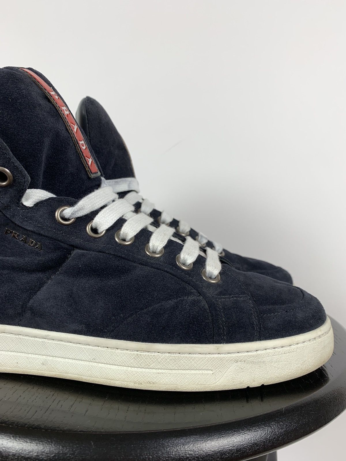 Prada Prada Hi Top Leather Sneakers Size US 7.5 / EU 40-41 - 13 Thumbnail