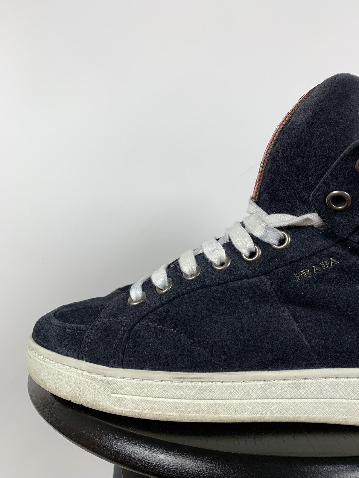 Prada Prada Hi Top Leather Sneakers Size US 7.5 / EU 40-41 - 15 Thumbnail