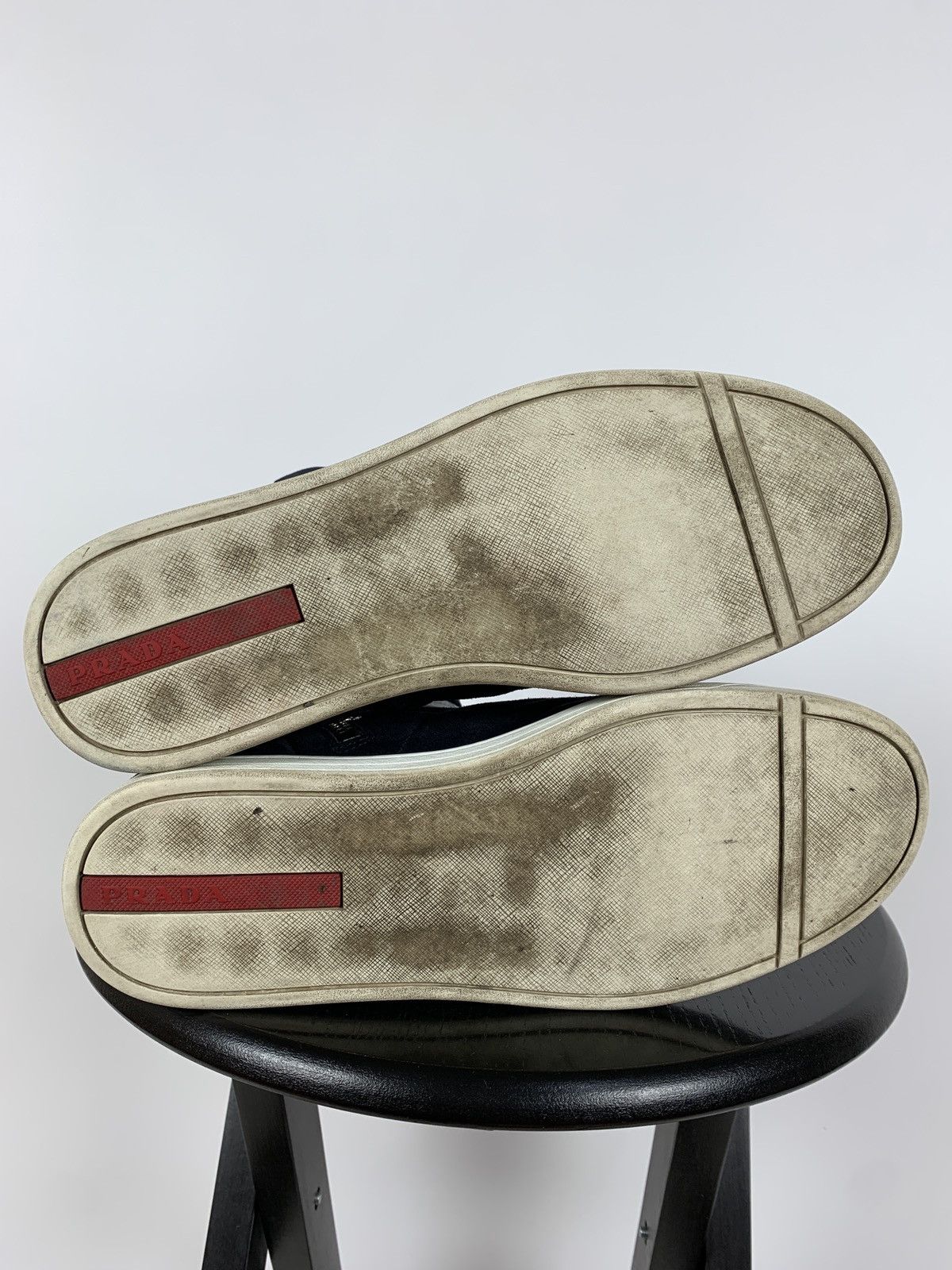 Prada Prada Hi Top Leather Sneakers Size US 7.5 / EU 40-41 - 21 Thumbnail