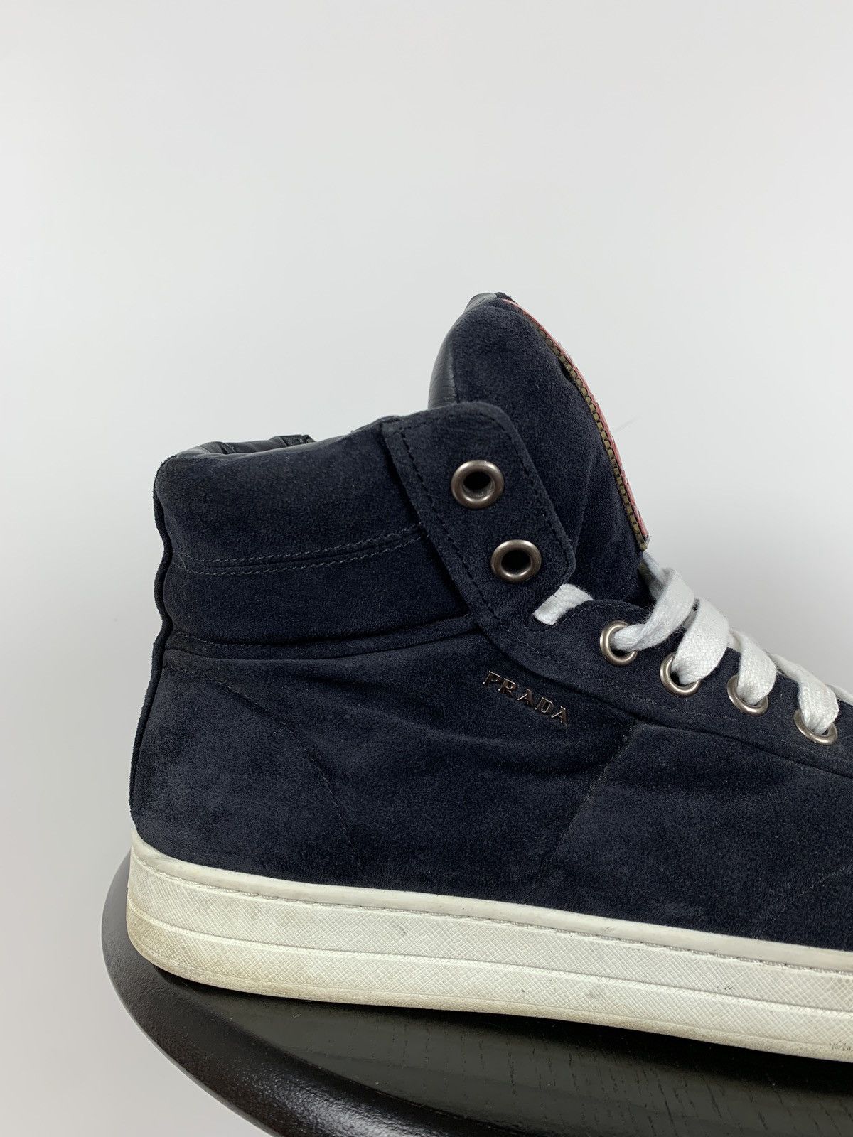 Prada Prada Hi Top Leather Sneakers Size US 7.5 / EU 40-41 - 12 Thumbnail