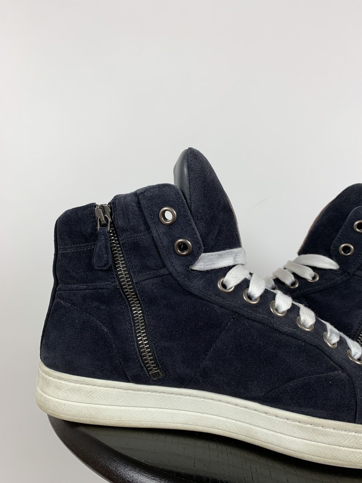 Prada Prada Hi Top Leather Sneakers Size US 7.5 / EU 40-41 - 16 Thumbnail