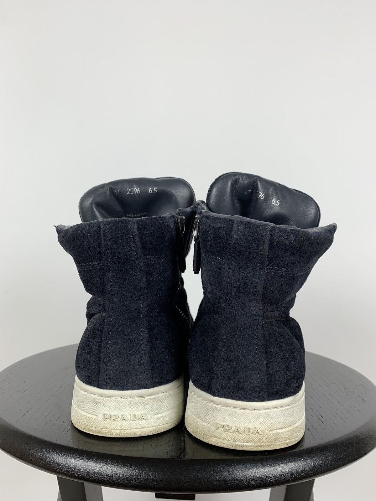 Prada Prada Hi Top Leather Sneakers Size US 7.5 / EU 40-41 - 6 Thumbnail