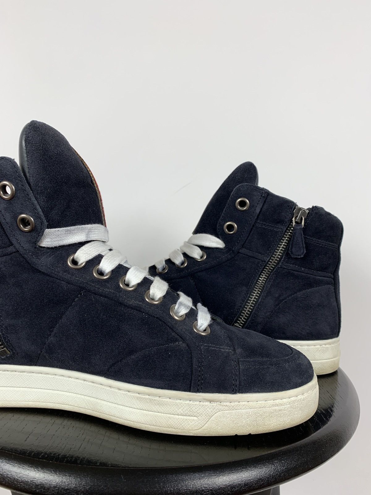 Prada Prada Hi Top Leather Sneakers Size US 7.5 / EU 40-41 - 17 Thumbnail