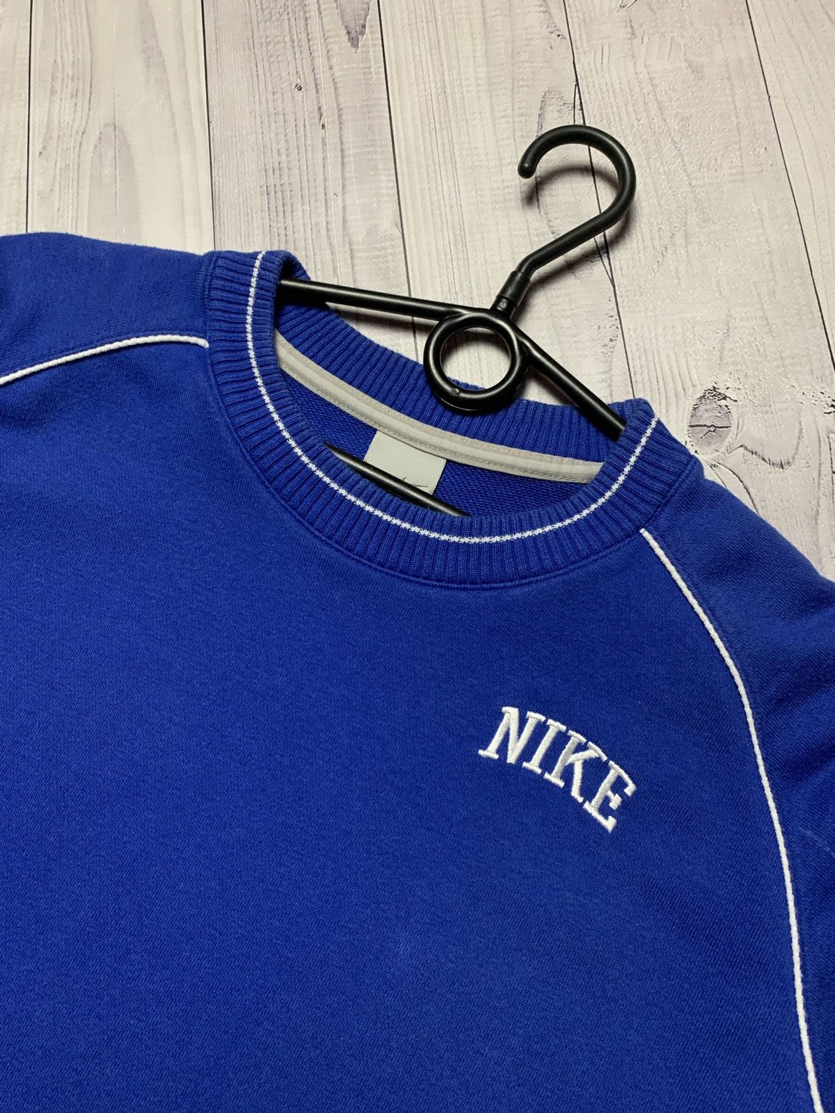 Nike × Vintage Vintage Nike sweater logo blue size S Size US S / EU 44-46 / 1 - 4 Thumbnail