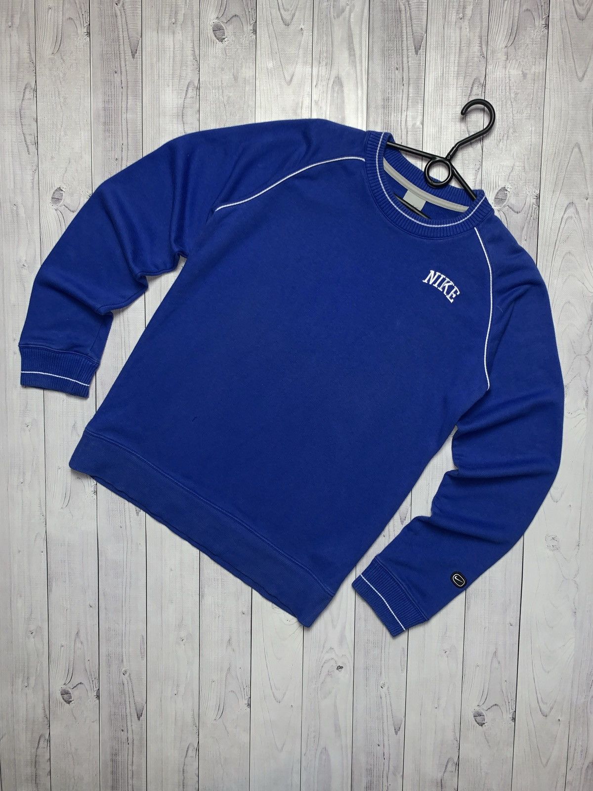 Nike × Vintage Vintage Nike sweater logo blue size S Size US S / EU 44-46 / 1 - 1 Thumbnail