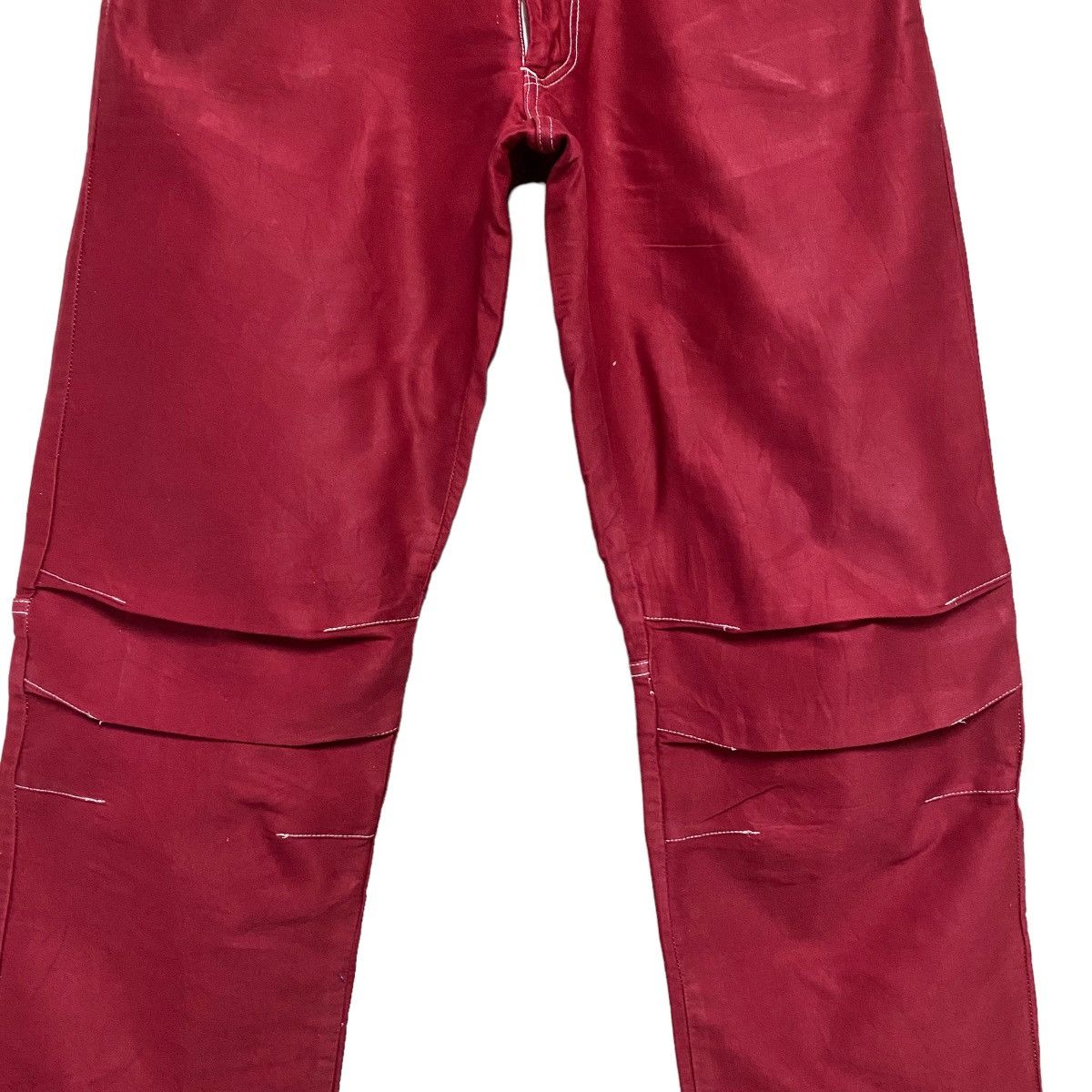 291295=Homme 291295 Homme Red Denim Biker Jeans Size US 30 / EU 46 - 4 Thumbnail