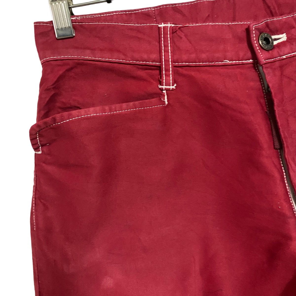 291295=Homme 291295 Homme Red Denim Biker Jeans Size US 30 / EU 46 - 6 Thumbnail
