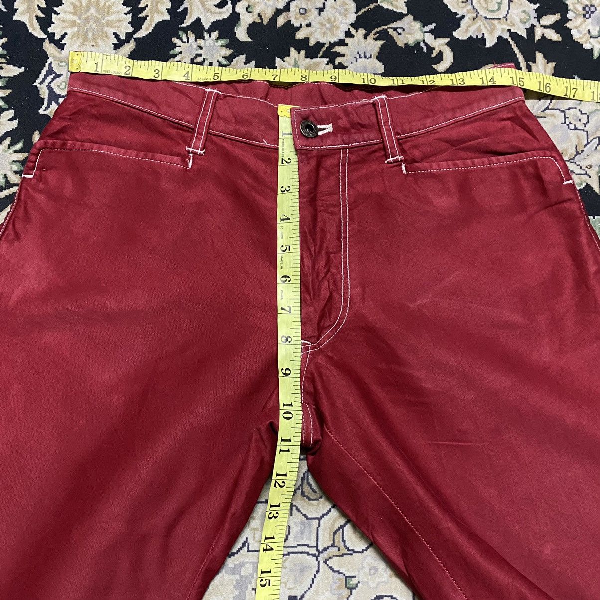291295=Homme 291295 Homme Red Denim Biker Jeans Size US 30 / EU 46 - 20 Thumbnail