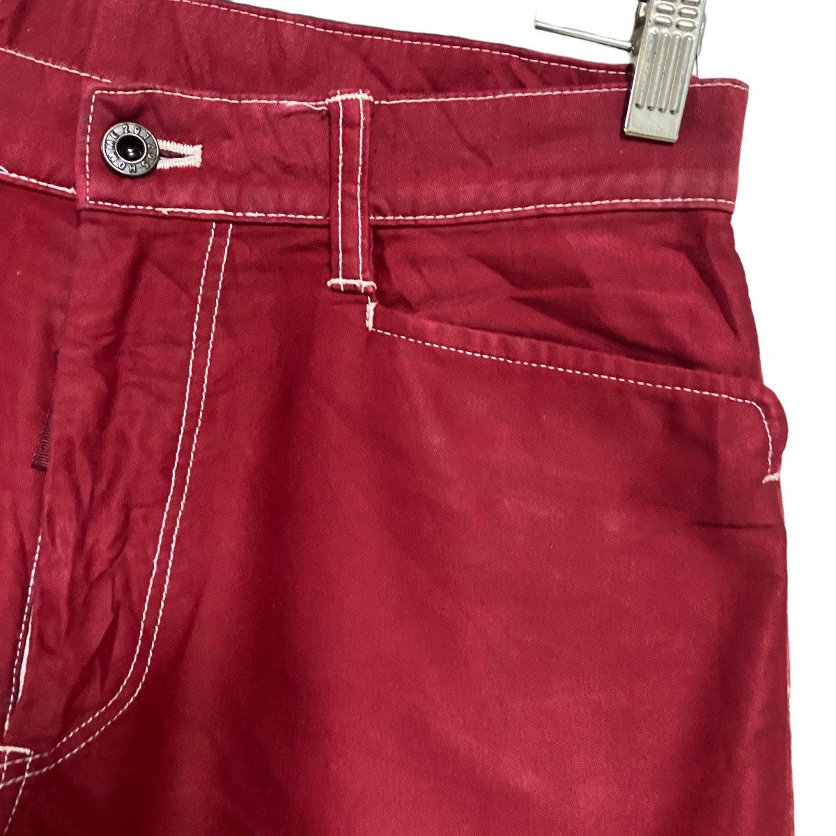 291295=Homme 291295 Homme Red Denim Biker Jeans Size US 30 / EU 46 - 7 Thumbnail