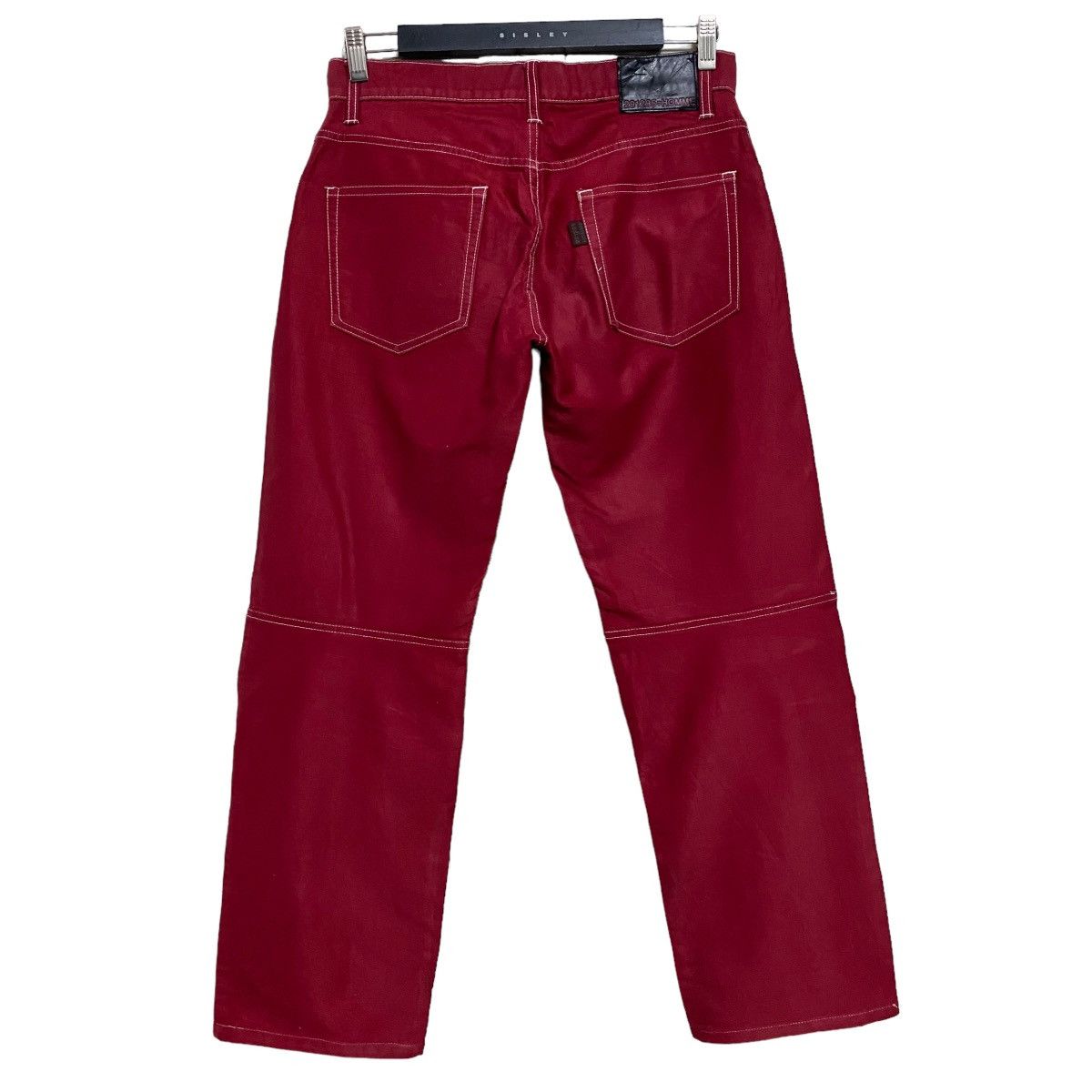 291295=Homme 291295 Homme Red Denim Biker Jeans Size US 30 / EU 46 - 2 Thumbnail