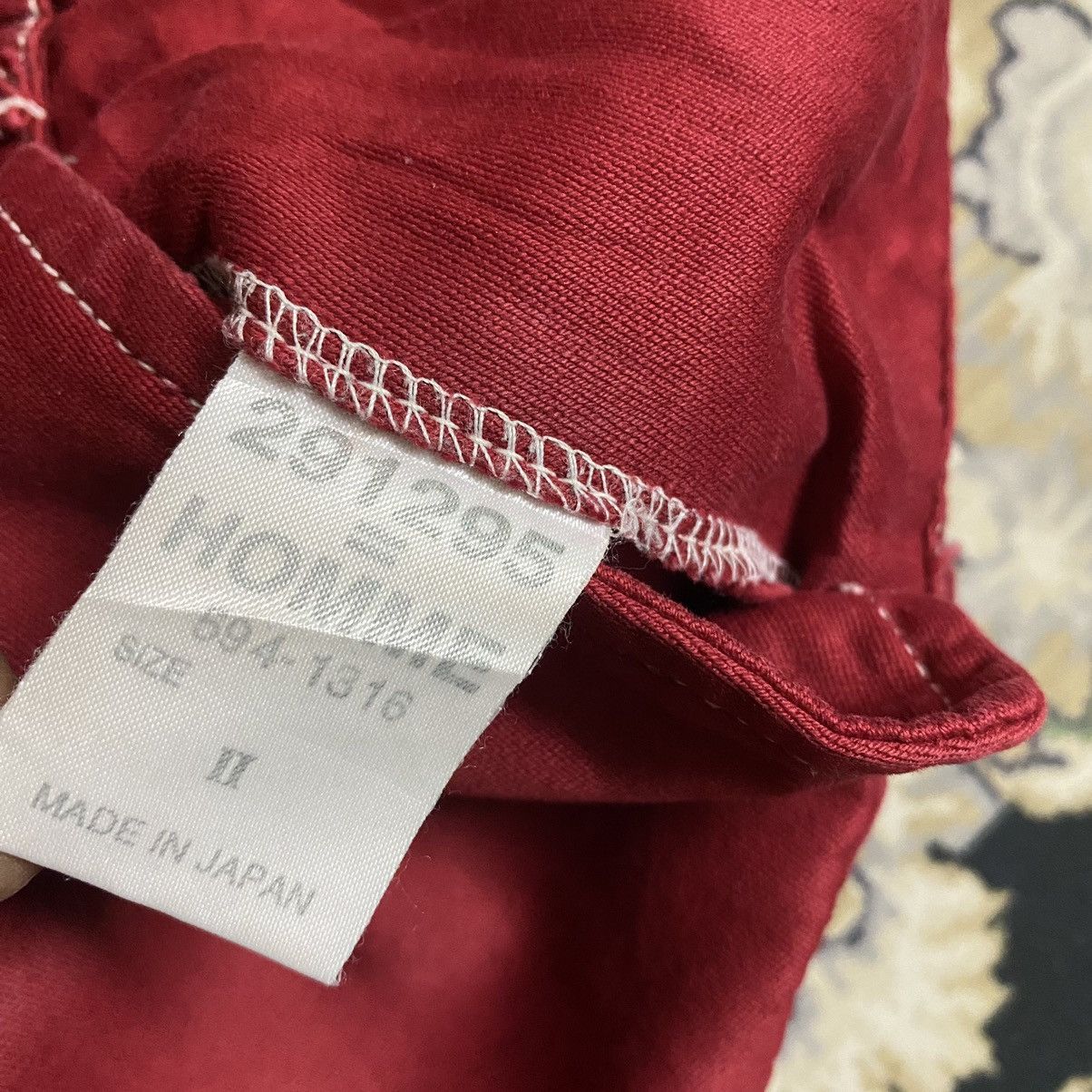 291295=Homme 291295 Homme Red Denim Biker Jeans Size US 30 / EU 46 - 19 Thumbnail