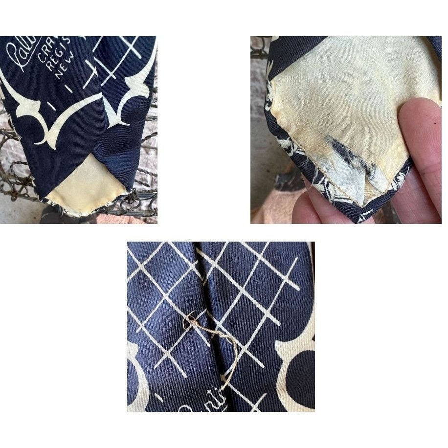 MoMA × Vintage VTG Calvin Curtis Necktie Museum of Modern Art NYC Rabbit Cr Size ONE SIZE - 12 Thumbnail