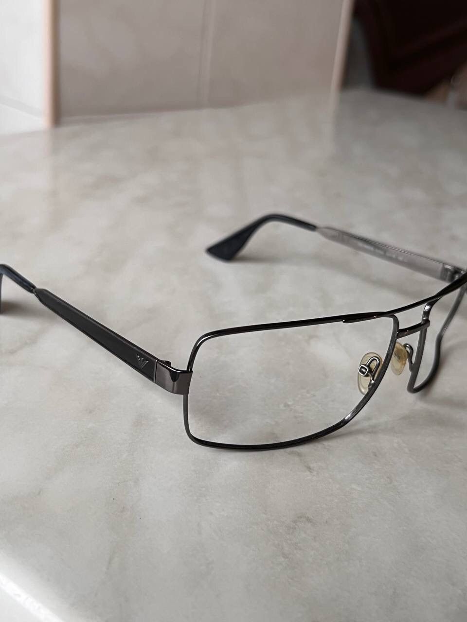Emporio Armani × Vintage Vintage Emporio Armani Black Eyeglasses Eyewear Frame Italy Size ONE SIZE - 4 Thumbnail