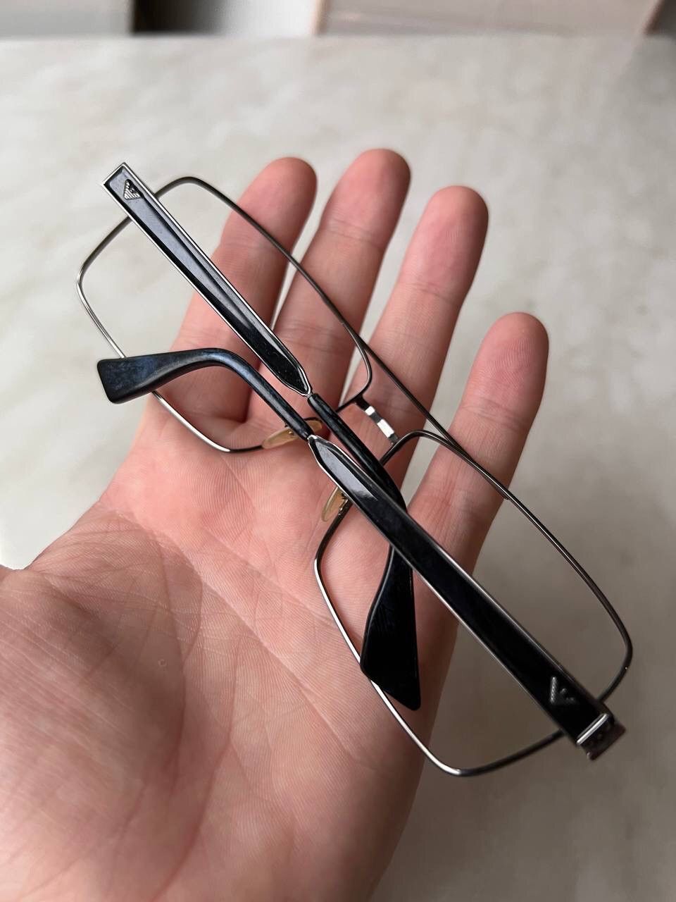 Emporio Armani × Vintage Vintage Emporio Armani Black Eyeglasses Eyewear Frame Italy Size ONE SIZE - 8 Thumbnail