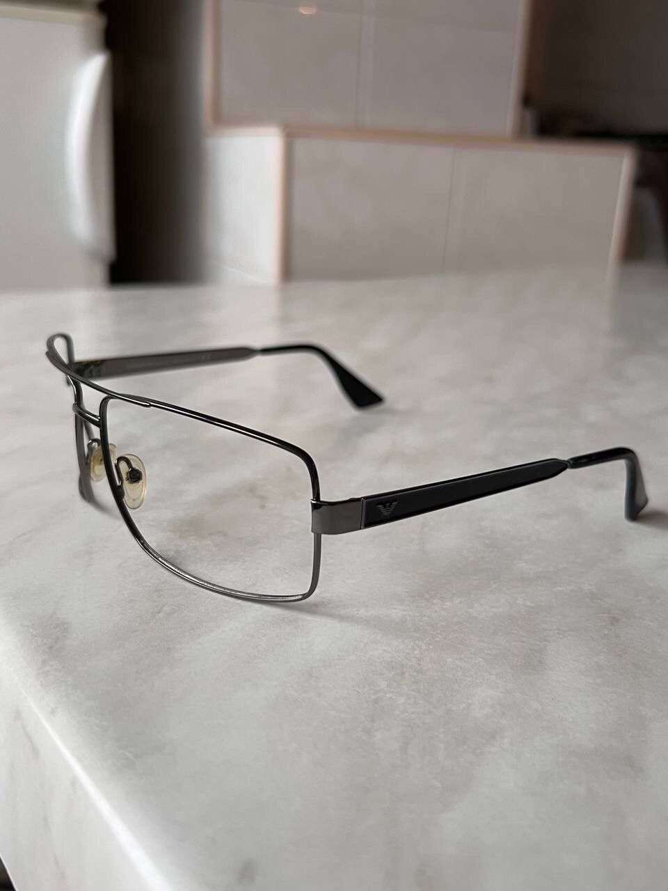 Emporio Armani × Vintage Vintage Emporio Armani Black Eyeglasses Eyewear Frame Italy Size ONE SIZE - 1 Thumbnail