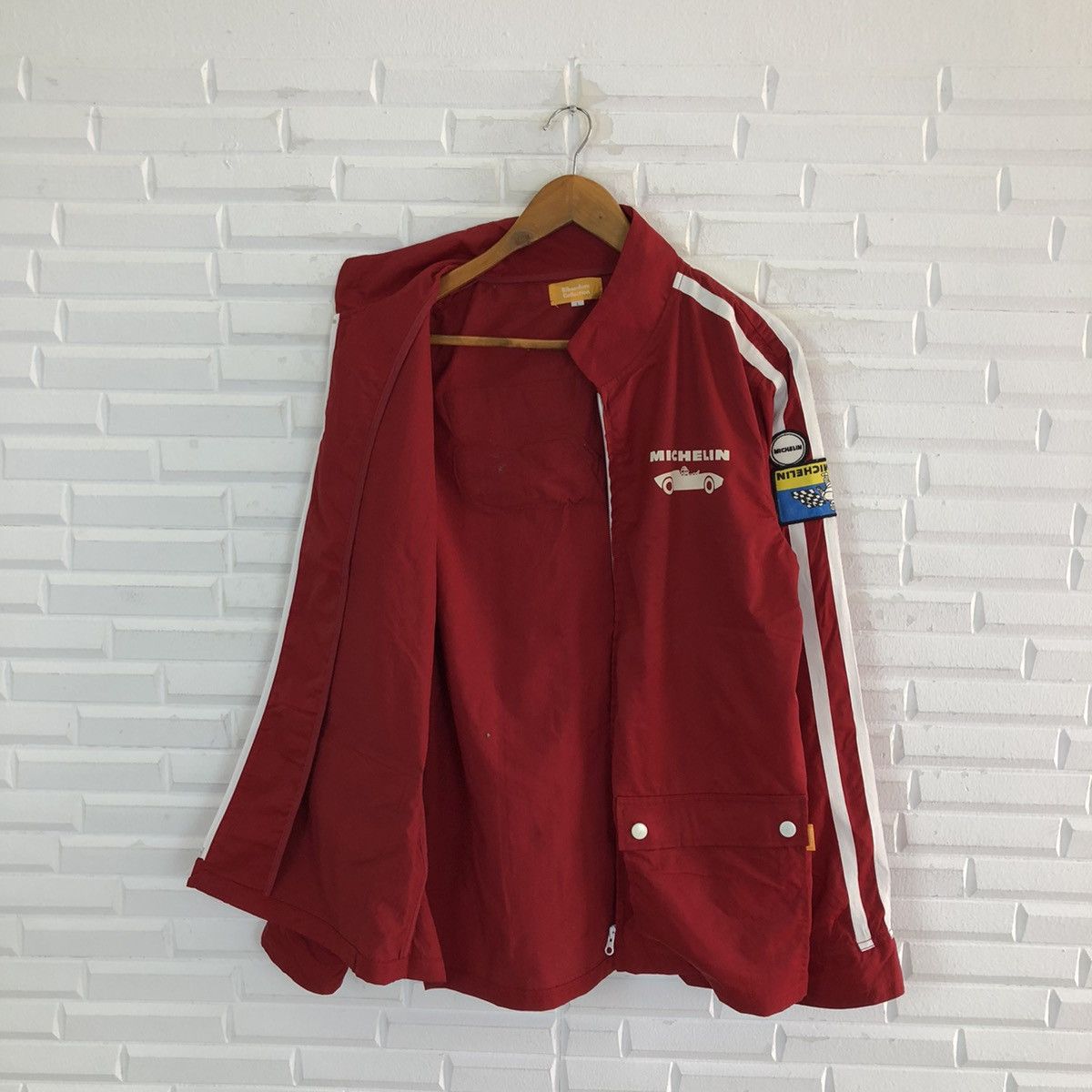 Japanese Brand VINTAGE MICHELIN XAS BIG LOGO WORKER JACKET Size US L / EU 52-54 / 3 - 12 Thumbnail