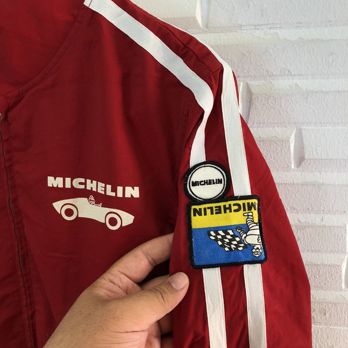 Japanese Brand VINTAGE MICHELIN XAS BIG LOGO WORKER JACKET Size US L / EU 52-54 / 3 - 6 Thumbnail