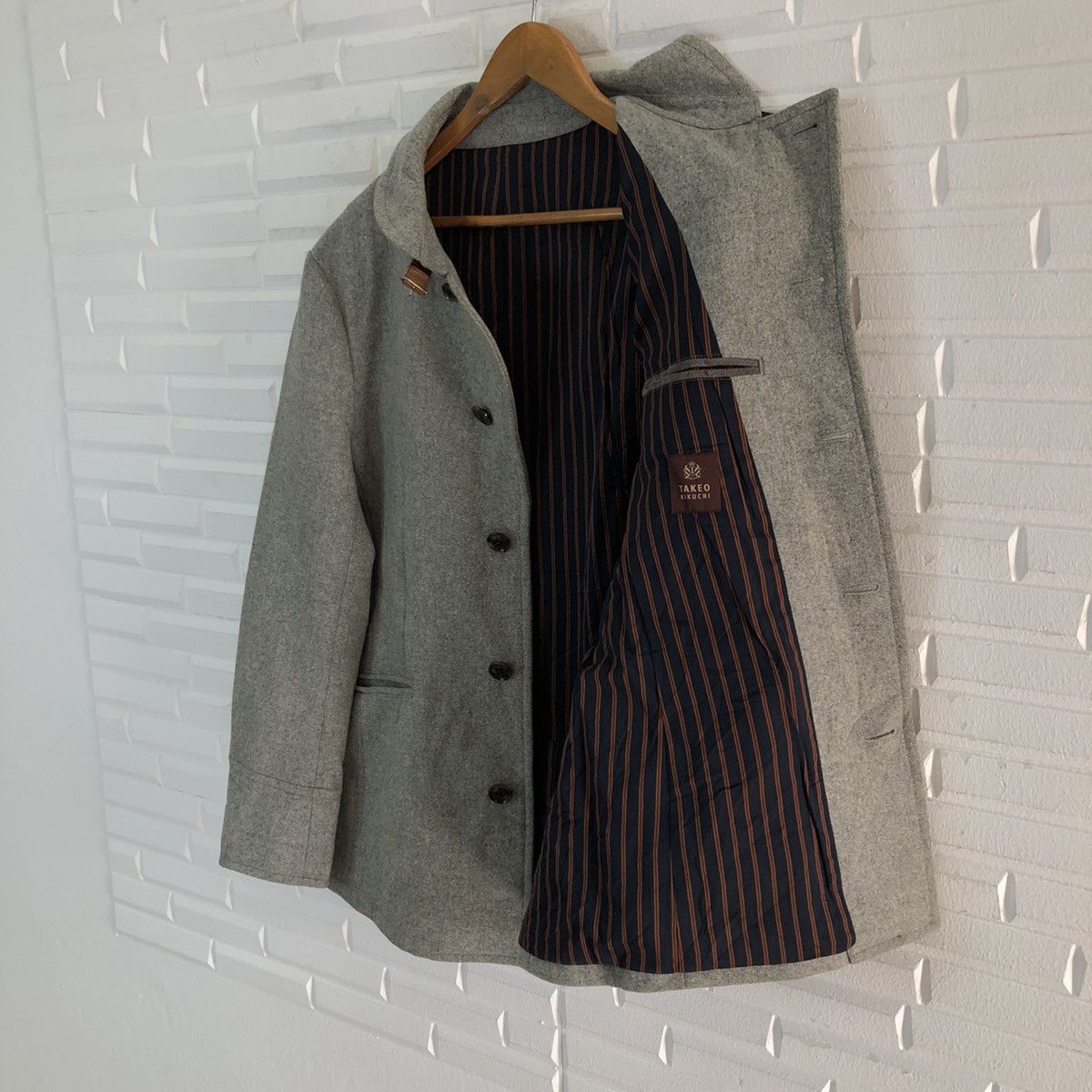 Japanese Brand VINTAGE TAKEO KIKUCHI WOOL JACKET GENTLY USED Size US M / EU 48-50 / 2 - 11 Thumbnail