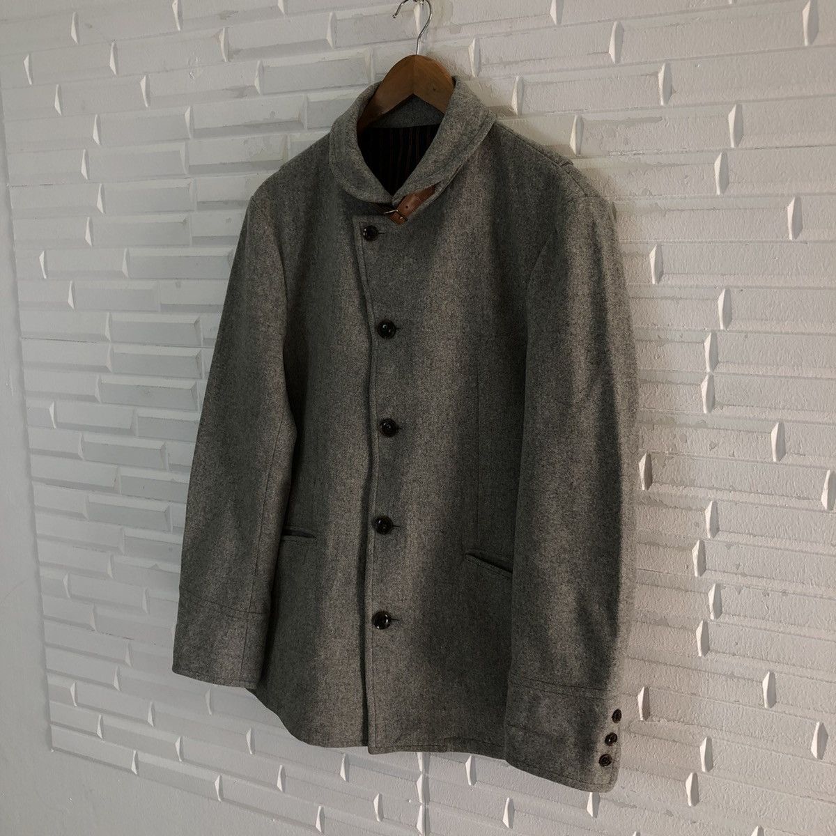 Japanese Brand VINTAGE TAKEO KIKUCHI WOOL JACKET GENTLY USED Size US M / EU 48-50 / 2 - 2 Thumbnail