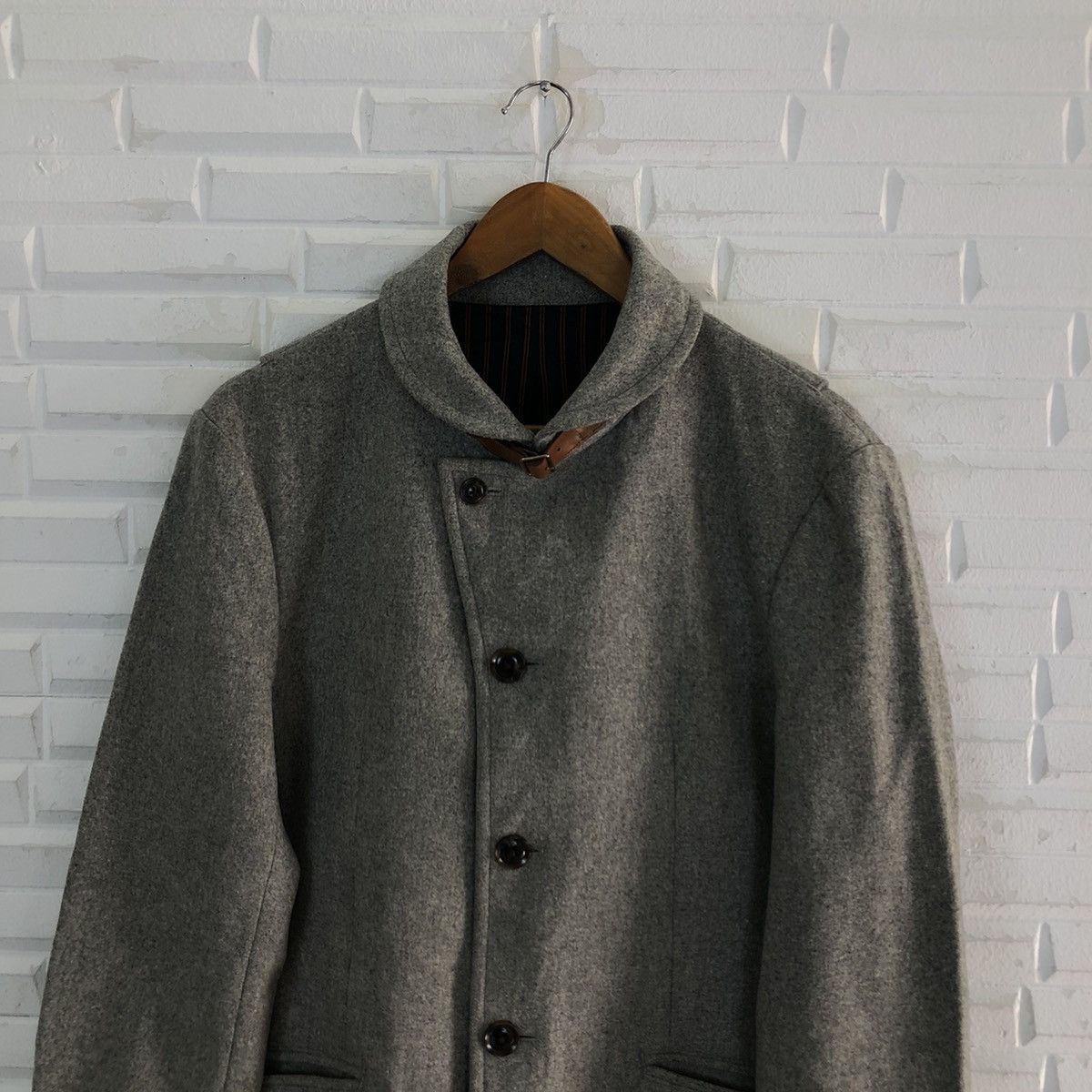Japanese Brand VINTAGE TAKEO KIKUCHI WOOL JACKET GENTLY USED Size US M / EU 48-50 / 2 - 3 Thumbnail