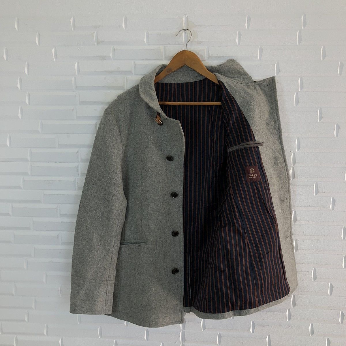 Japanese Brand VINTAGE TAKEO KIKUCHI WOOL JACKET GENTLY USED Size US M / EU 48-50 / 2 - 10 Thumbnail
