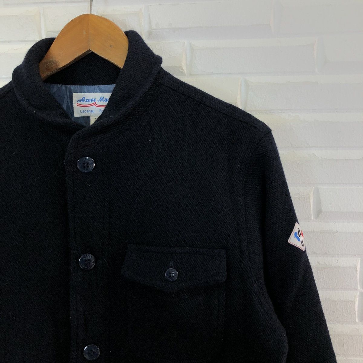 Japanese Brand WOOL JACKET LACANAU FRANCE RARE DESIGN Size US M / EU 48-50 / 2 - 6 Thumbnail