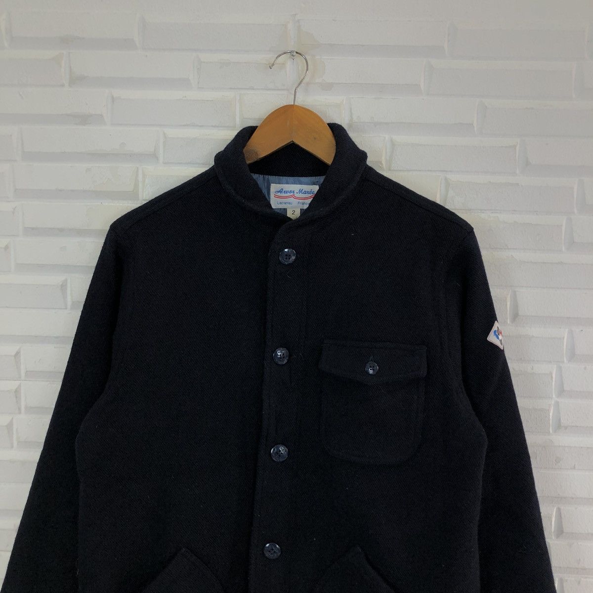 Japanese Brand WOOL JACKET LACANAU FRANCE RARE DESIGN Size US M / EU 48-50 / 2 - 3 Thumbnail